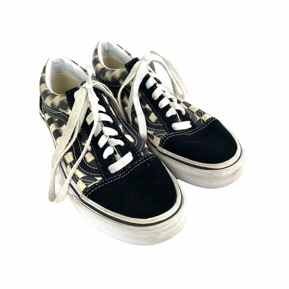 Vans Lace Up Checkered Shoes - Picture 5 of 5